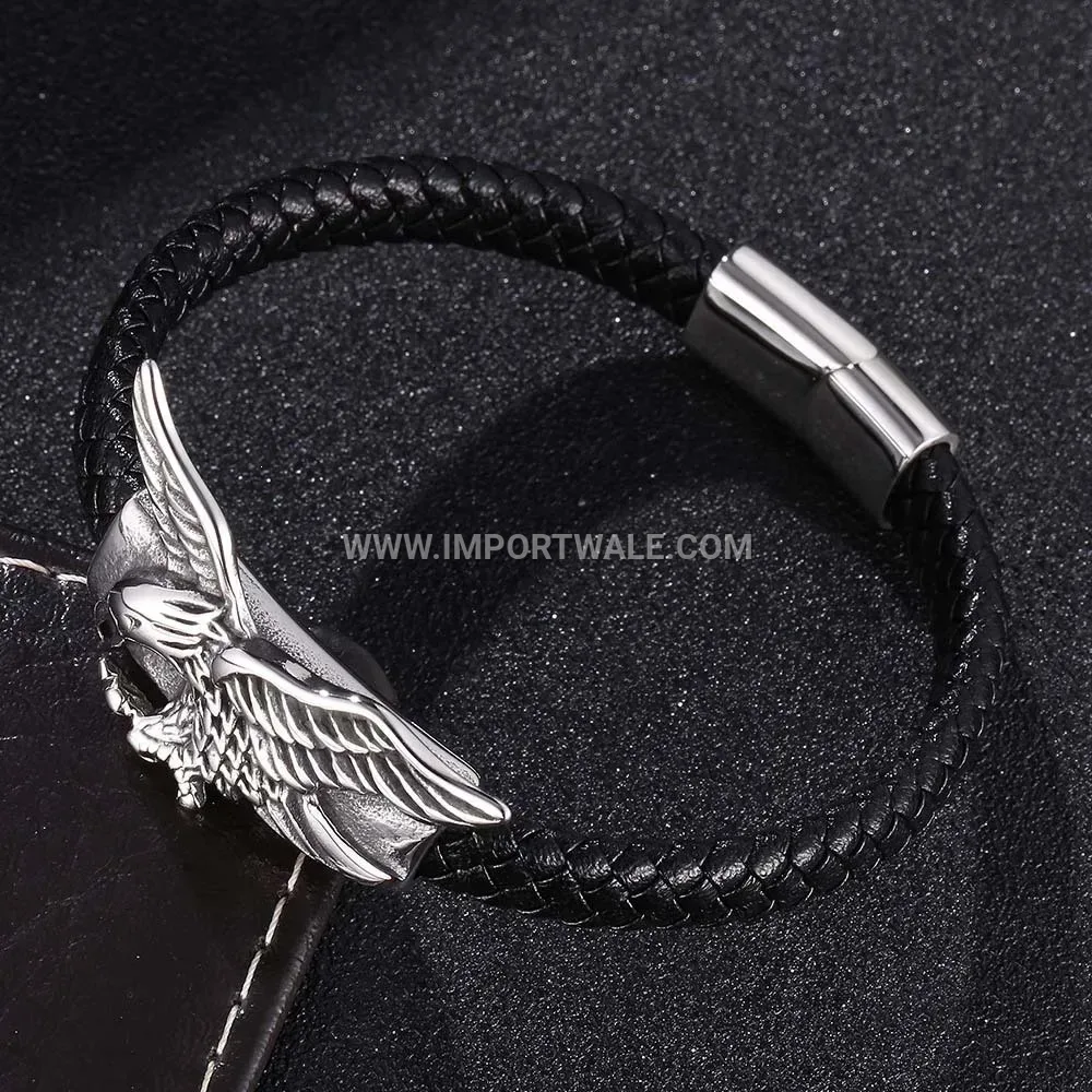 Carved Triple-Row Red Copper Magnetic Men's Bangle Bracelet