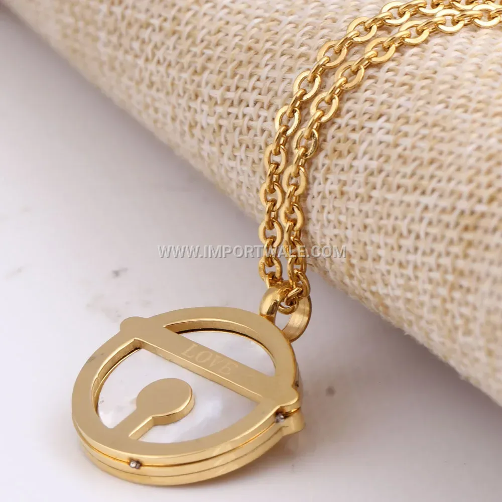 Engraved Love Horizontal Bar Multi-Layer Stainless Steel Necklace