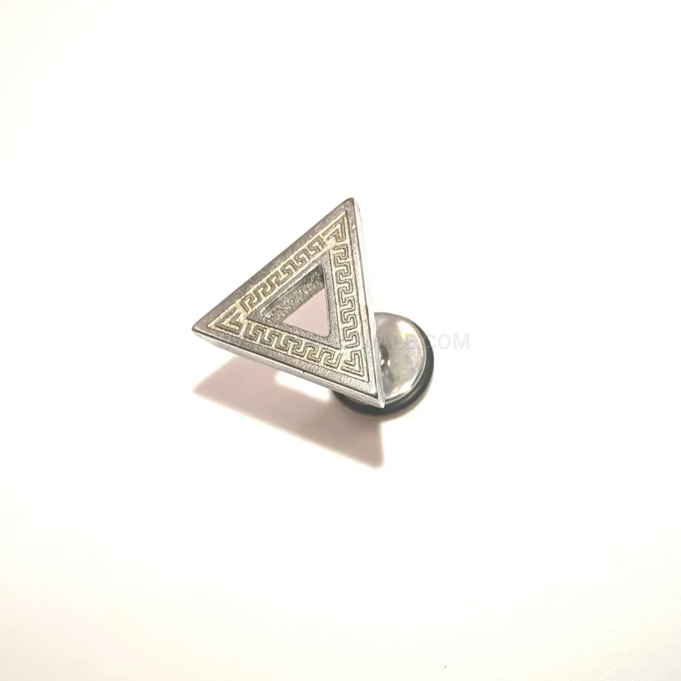 Fashion Geometric Triangle Stainless Steel Piercing Drop Earrings