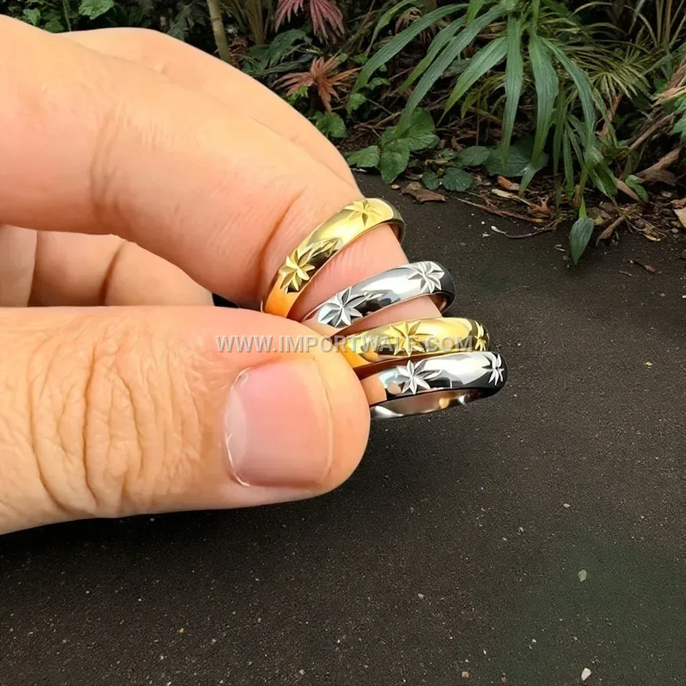 Stainless Steel Ice Crystal Flower Band