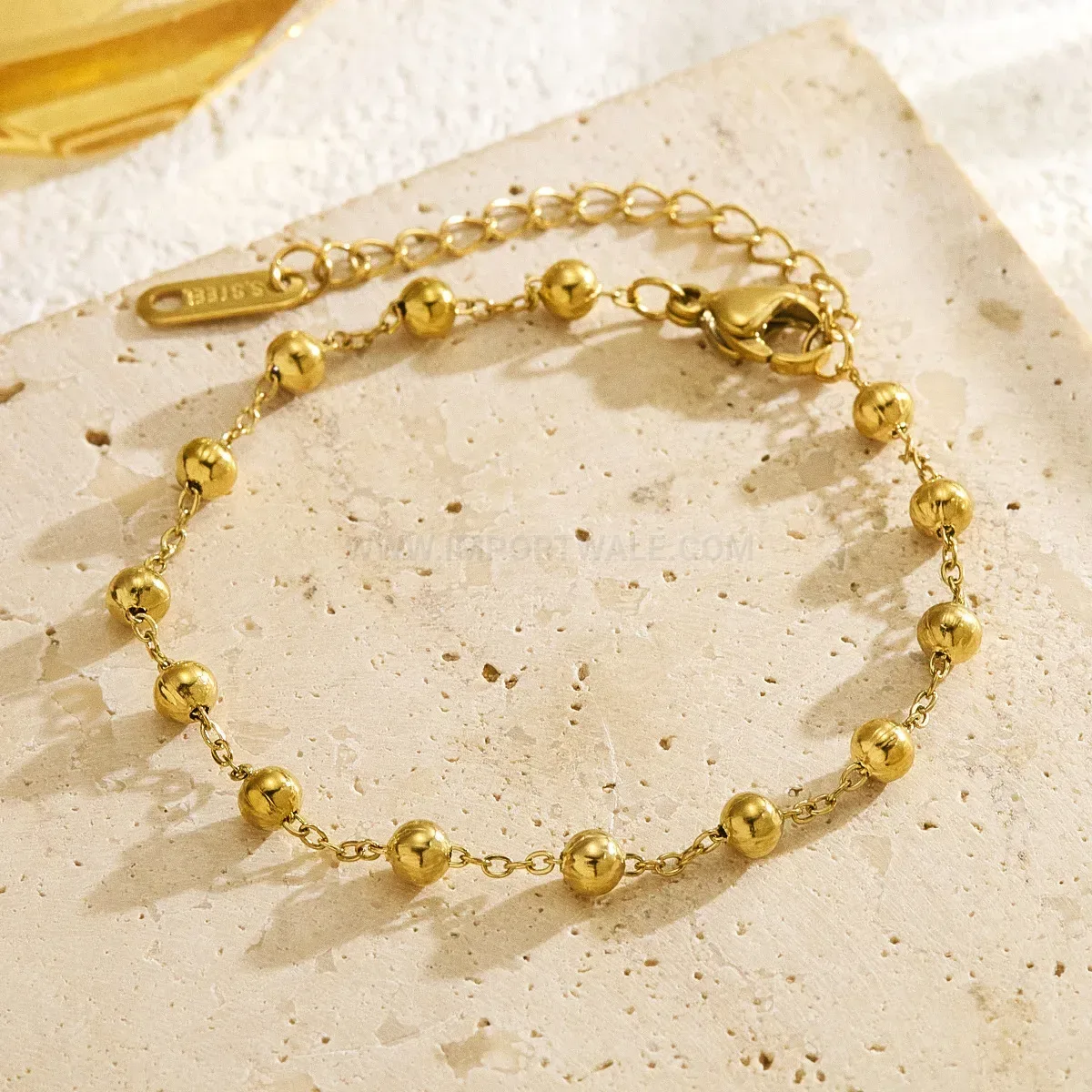 Minimalist Stainless Steel Bead Chain Bracelet