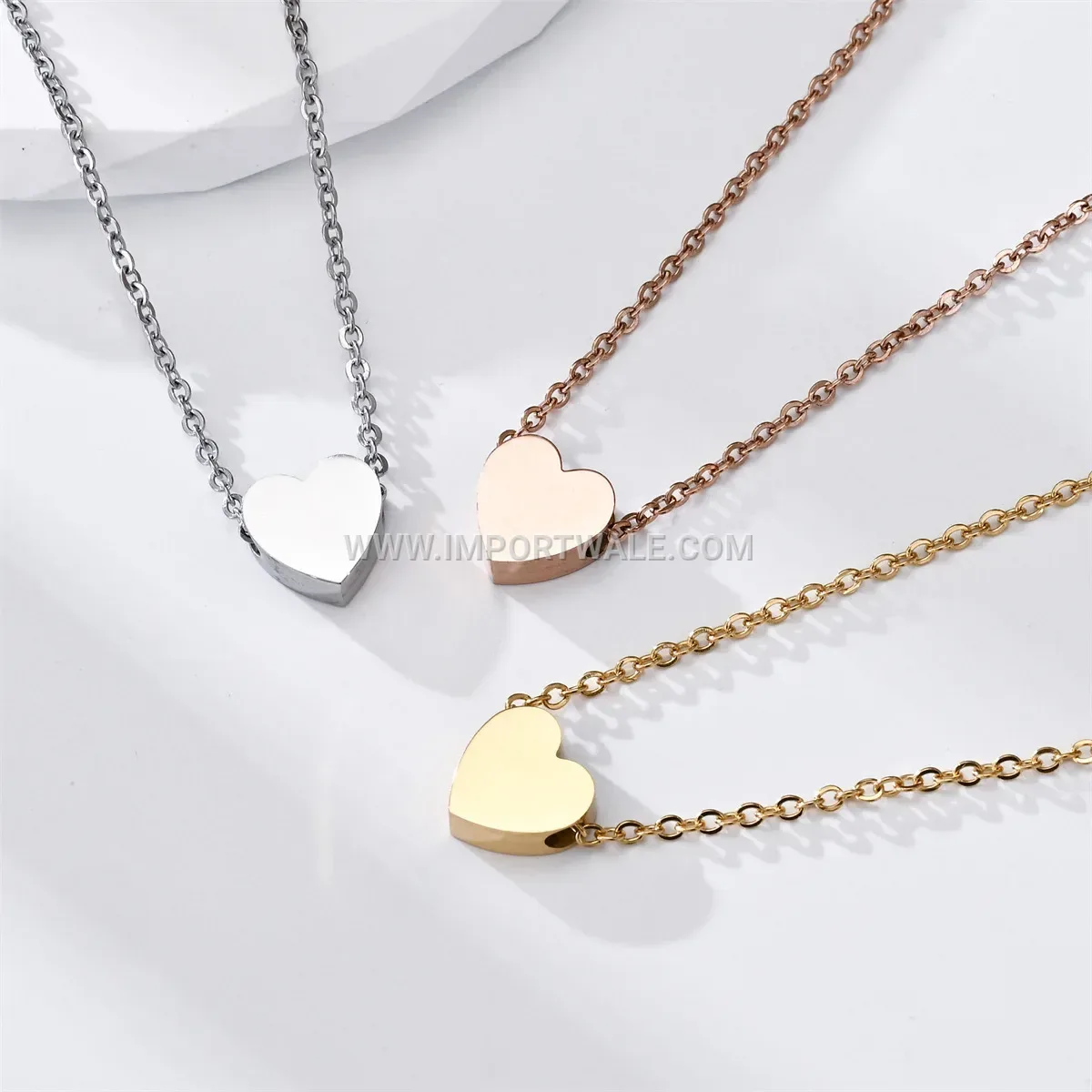 Abstract Body Silhouette Gold Plated Titanium Steel Necklace