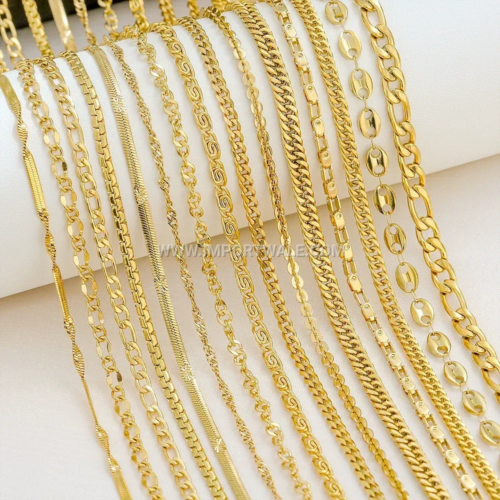 Sleek Geometric Link Chain Stainless Steel Pendant Necklace