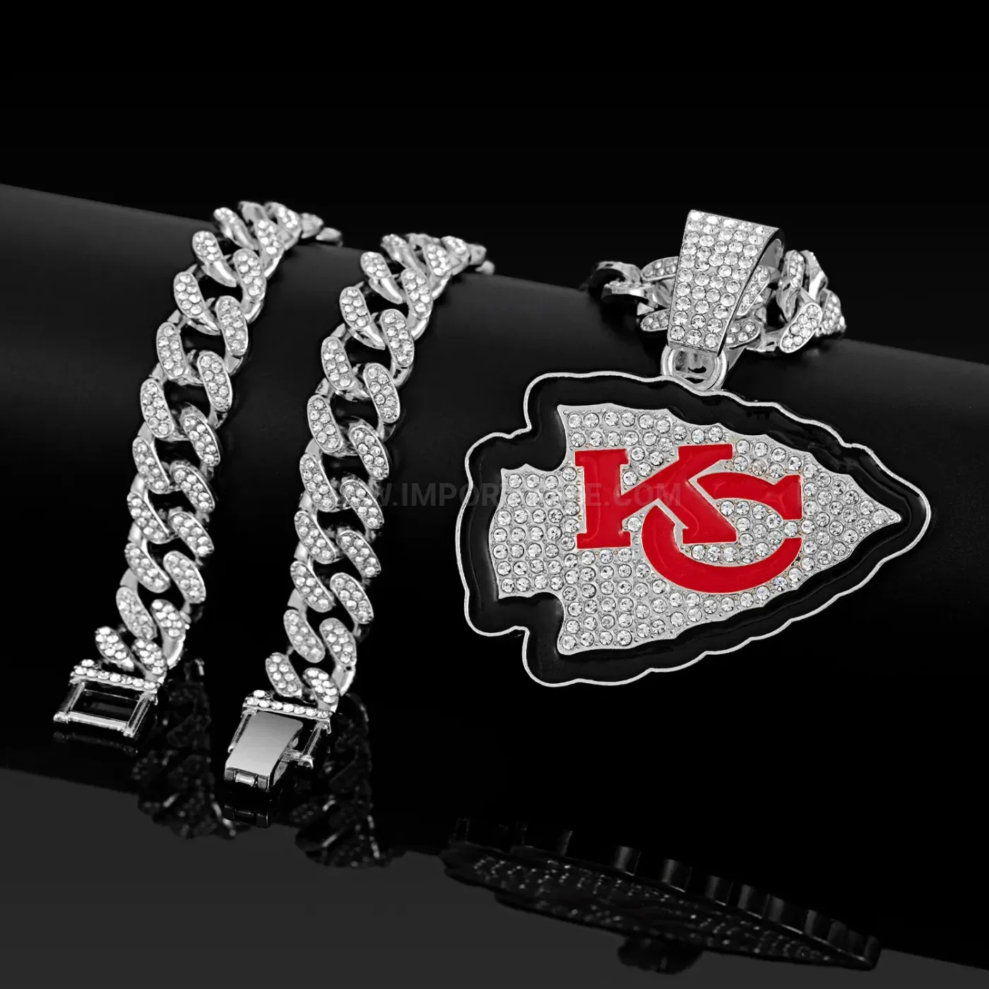 Iced Out Shield Crest Hip Hop Pendant