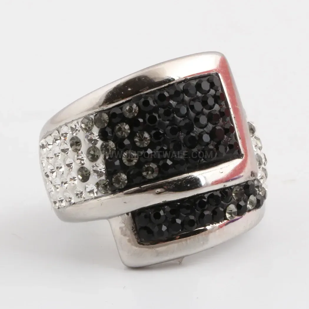 Double Layer Wide Statement Stainless Steel Ring 18mm