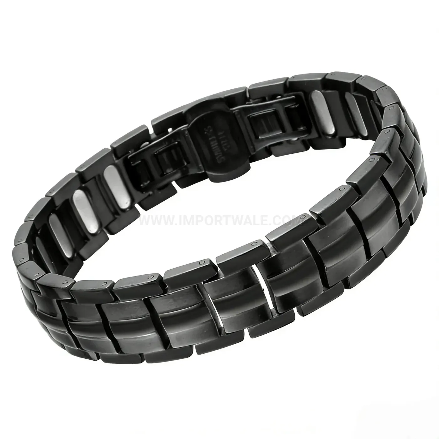 Stainless Steel Magnetic Energy Link Bracelet for Men