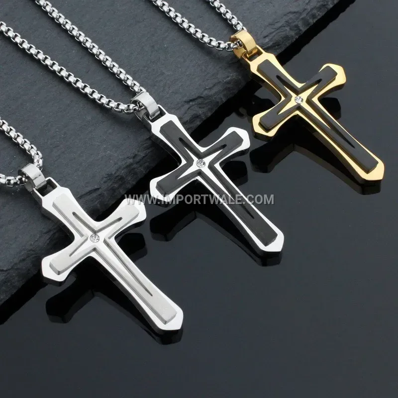 Delicate Stainless Steel Butterfly Pendant Layered Charm Necklace
