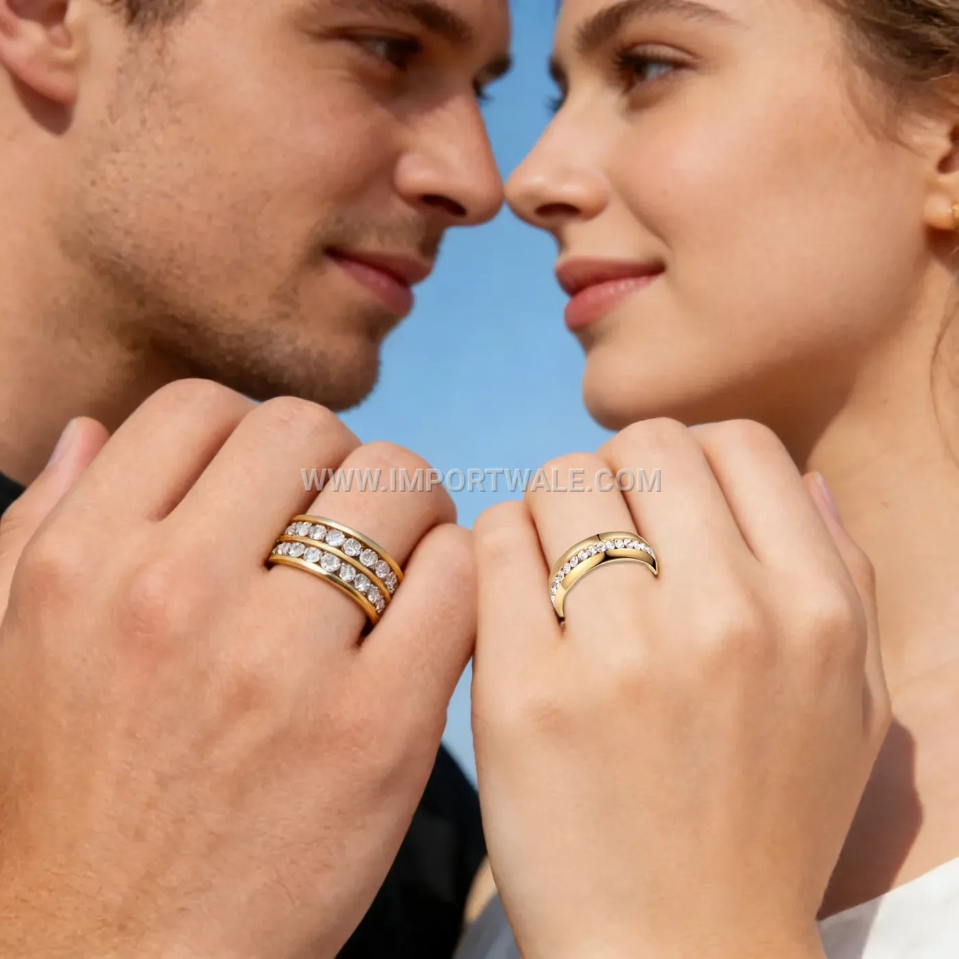 Black Stainless Steel Shell Inlay Triple Stripe Ring