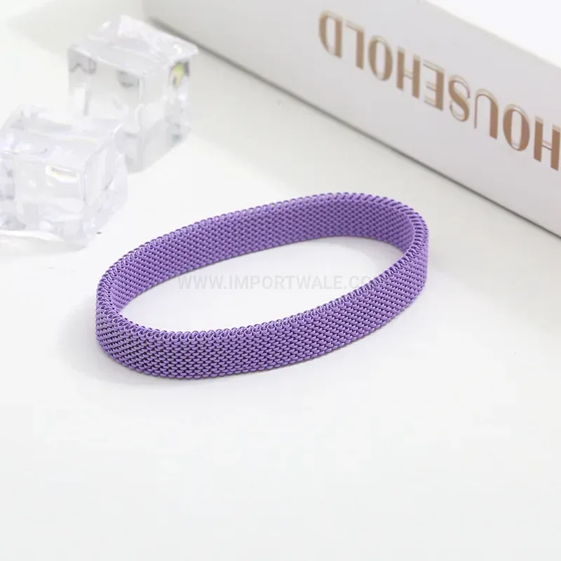 Premium Flexible Mesh Stainless Steel Stretch Bangle Bracelet
