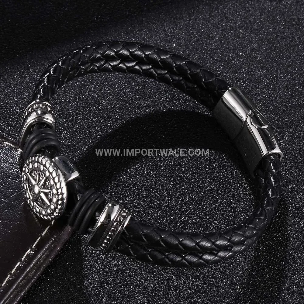 Minimalist Lattice Pattern Titanium Steel Link Bracelet