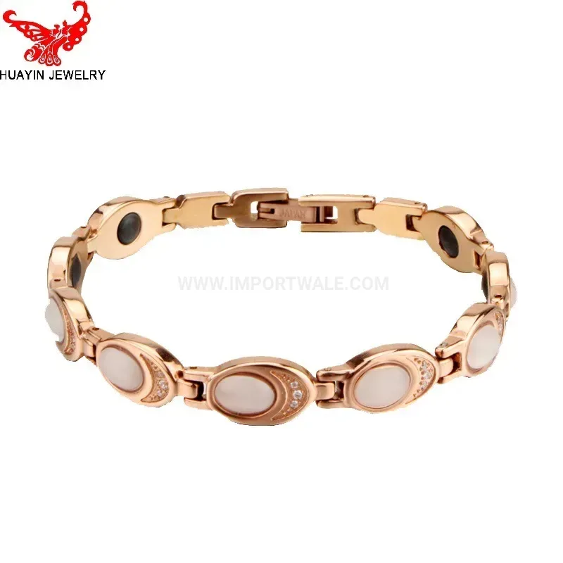 Stylish Cat Eye Stone Crystal Bio Magnetic Bracelet