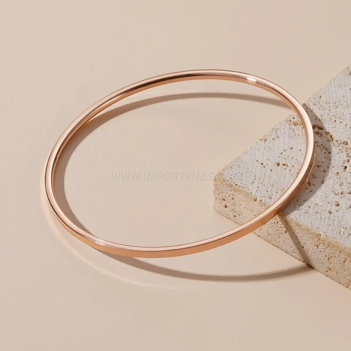 Chic Minimalist Tricolor Titanium Steel Stacking Bangle Set