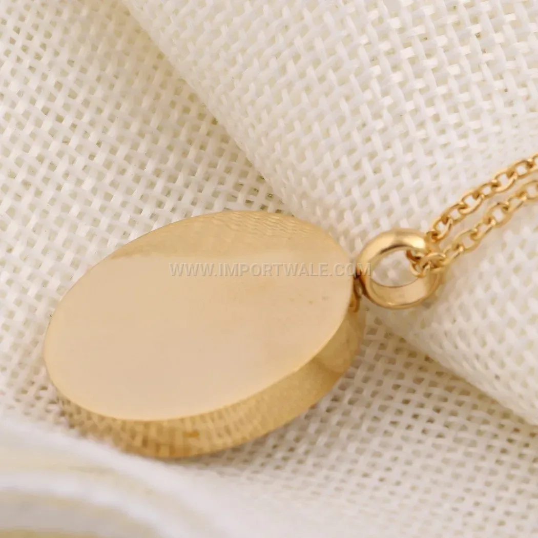 Radiant Cutout Heart Circular Rhinestone Stainless Steel Necklace
