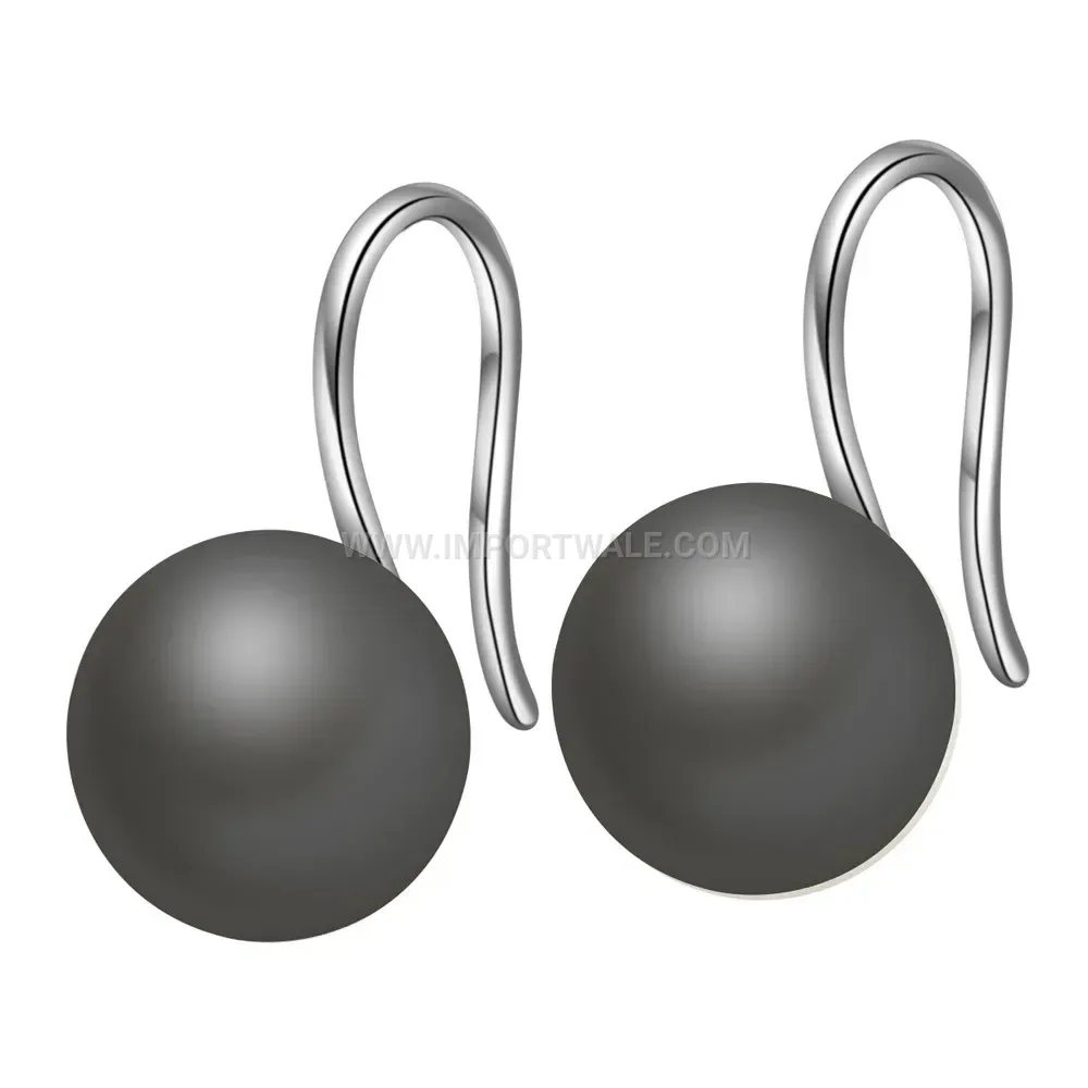 Minimalist Ceramic Accent Stainless Steel Stud Earrings