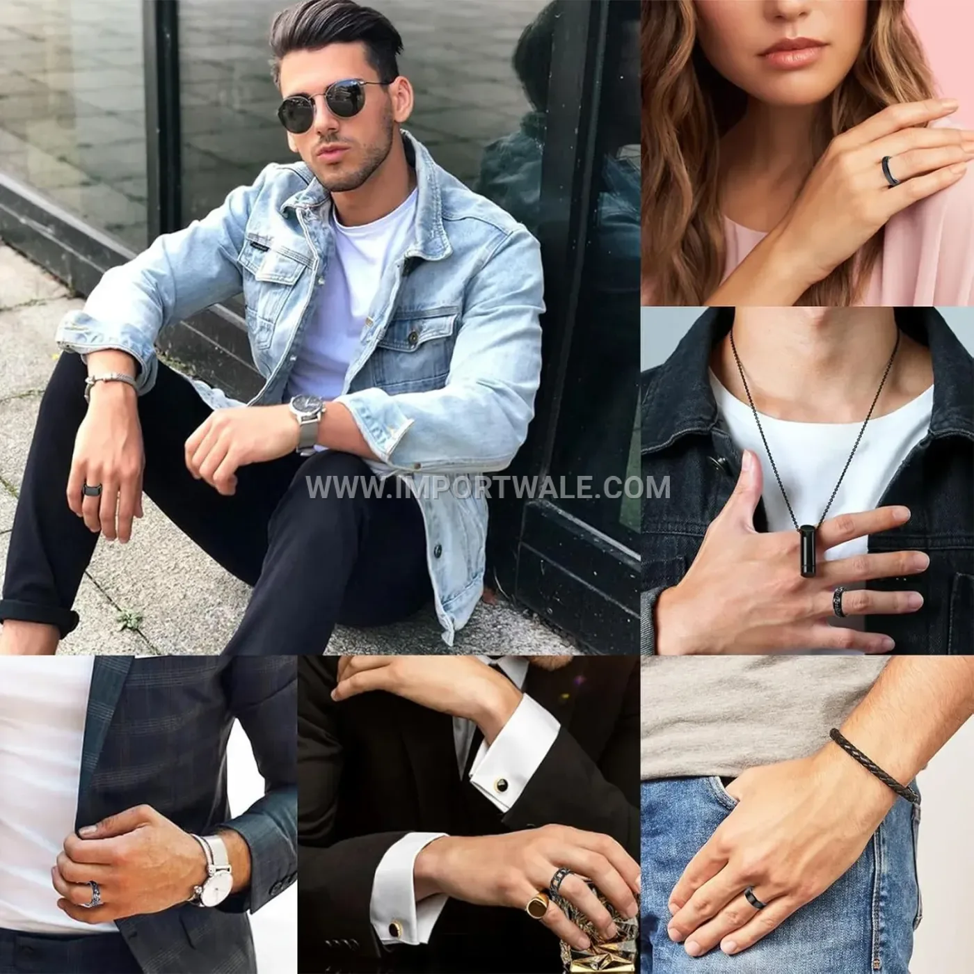 Rotating Stainless Steel Spinner Ring with Plated Electroplated Finish