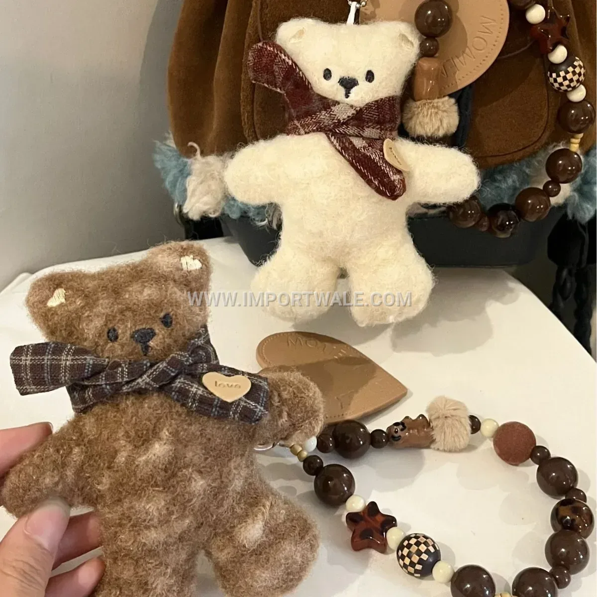 Cute Plush Bear Doll Bag Charm