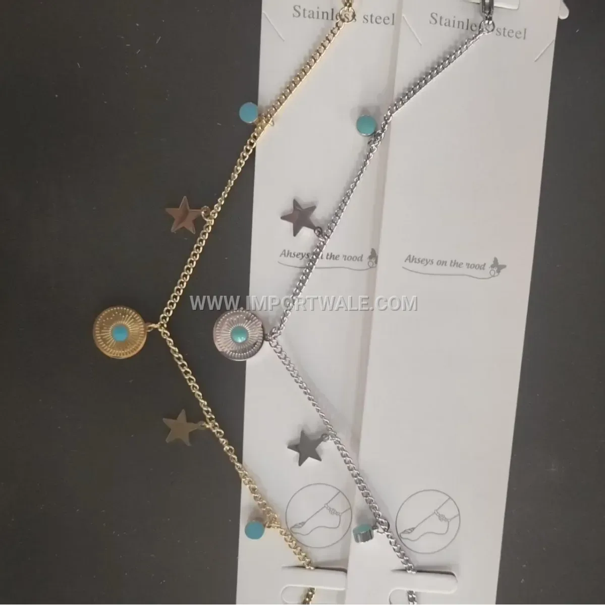 Bohemian Star Moon Stainless Steel Premium Anklet Anti Tarnish
