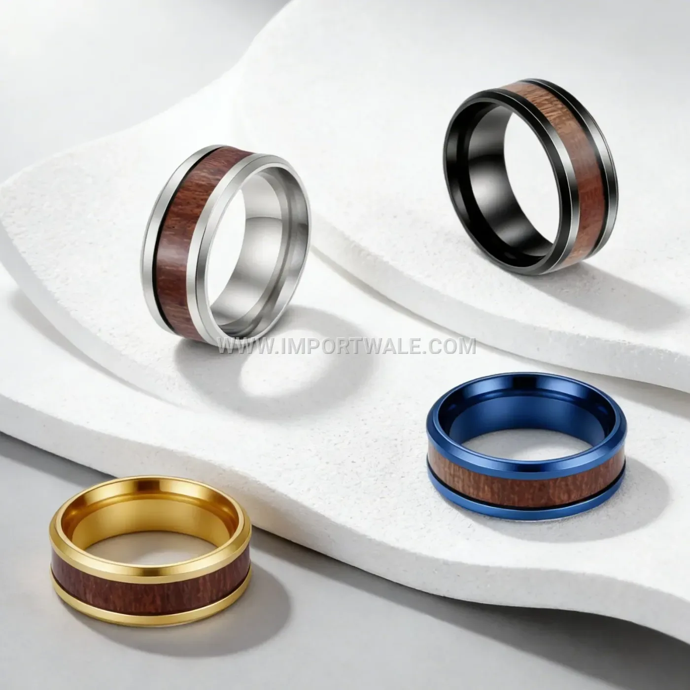 Cutout Fortune Coin Stainless Steel Band Ring 6mm