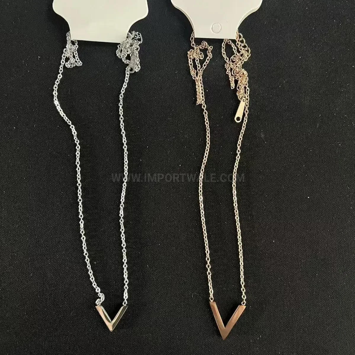 Minimalist V-Shape Stainless Steel Choker Chain Necklace