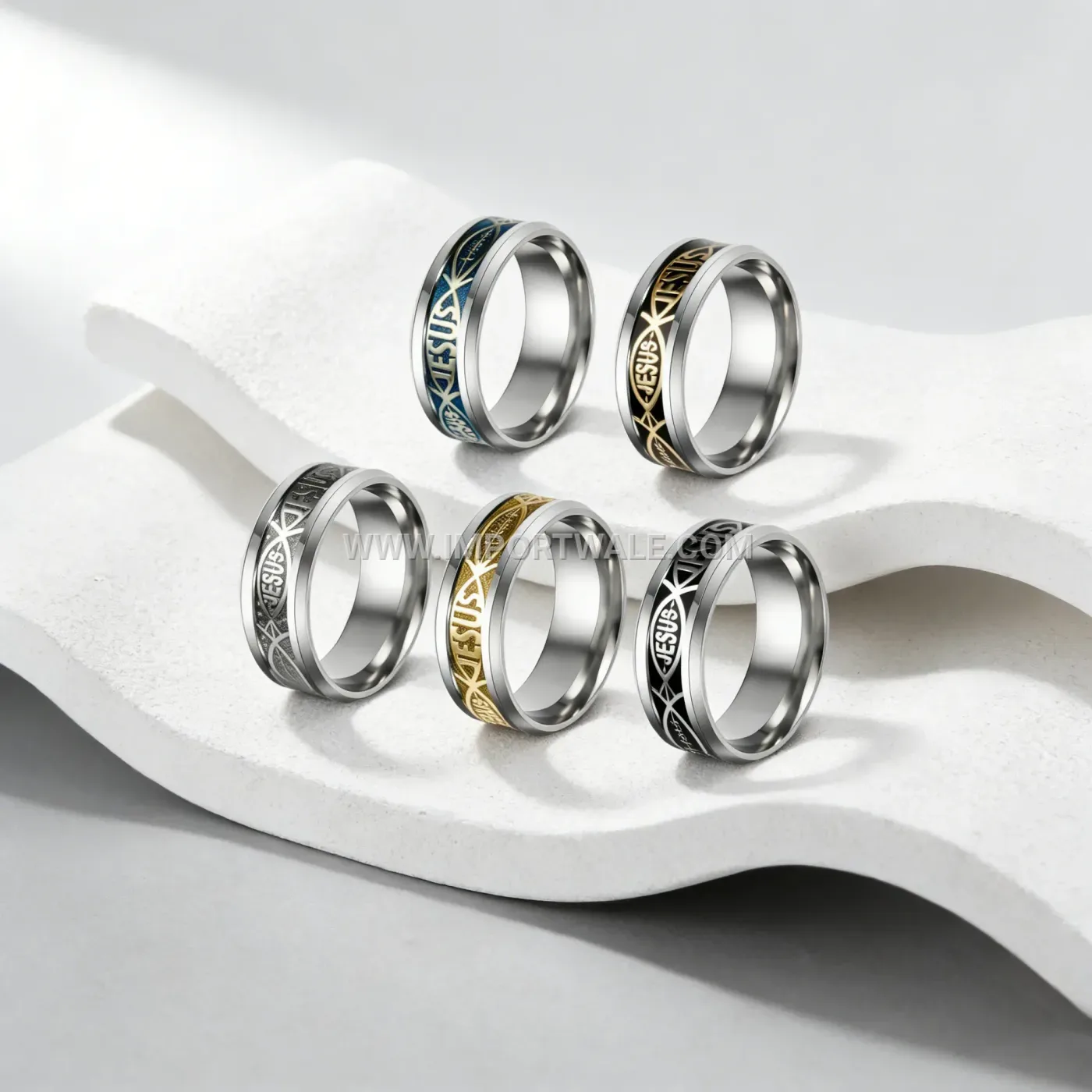 Minimalist Geometric Stainless Steel Band Ring