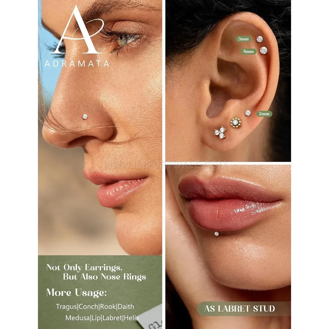 Premium Minimalist Stainless Steel Body Piercing Set