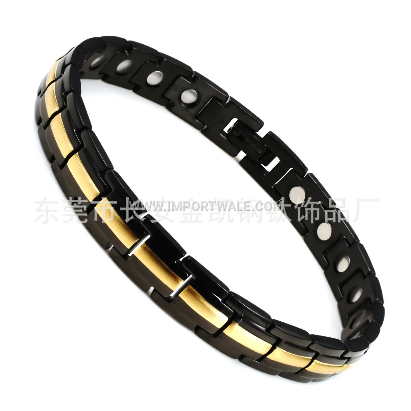 Minimalist Adjustable Stainless Steel Magnetic Link Bracelet