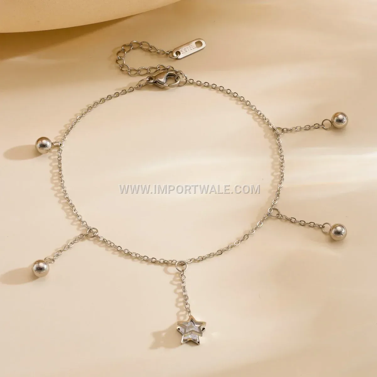 Star Charm Titanium Steel Anti-Tarnish Premium Anklet