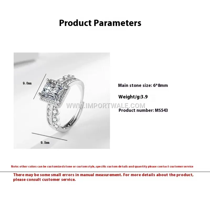 Radiant Zircon Silver Plated Open Copper Ring