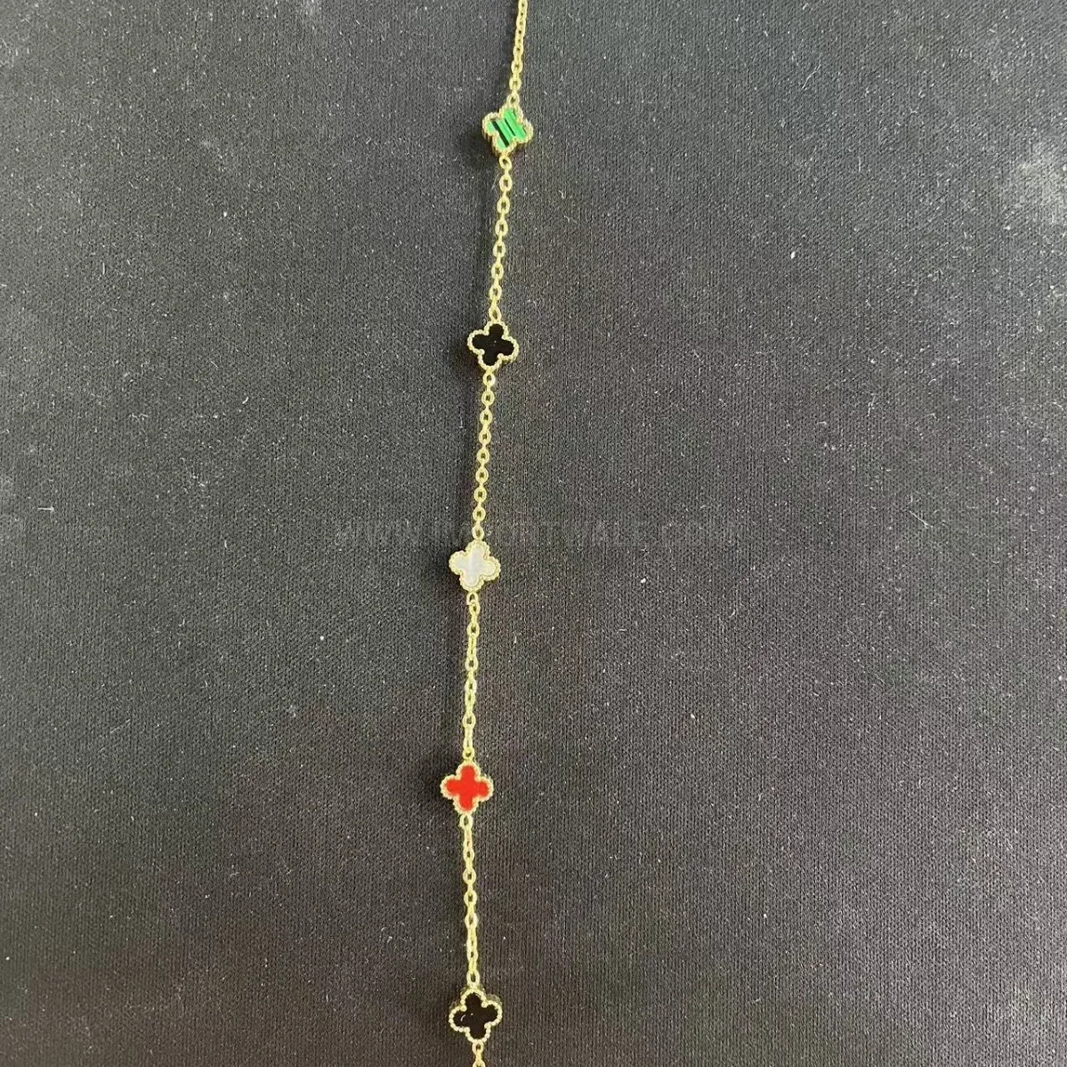 Four Leaf Clover Stainless Steel Anti Tarnish Bracelet