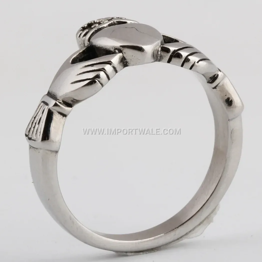 Traditional Crown Stainless Steel Love Band Ring