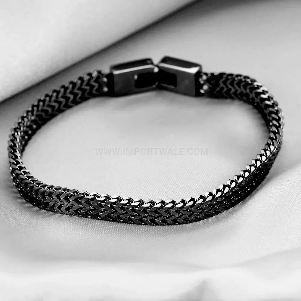 Men's Vintage Stainless Steel Keel Snake Chain Bracelet