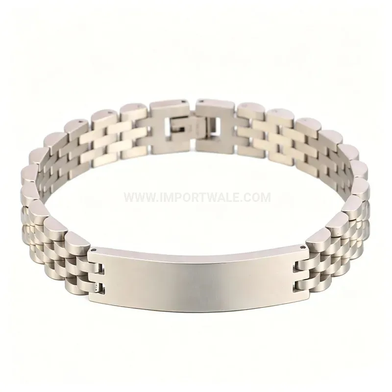 Stylish Unisex Stainless Steel Watchband Link Magnetic Bracelet