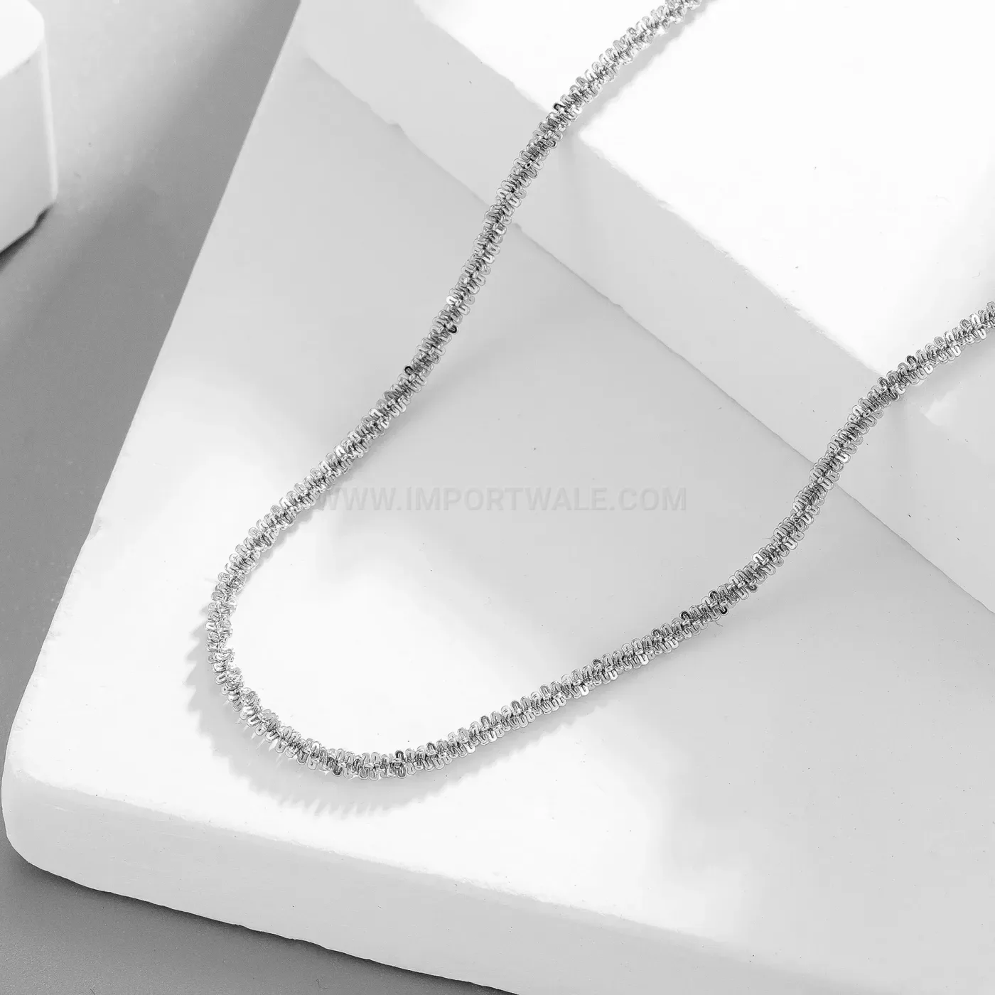 Designer Twisted Rope Chain Stainless Steel Starry Sky Pendant Necklace
