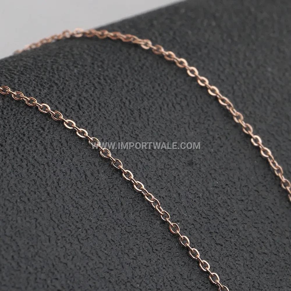 Rose Gold Stainless Steel V Shaped Geometric Choker Necklace