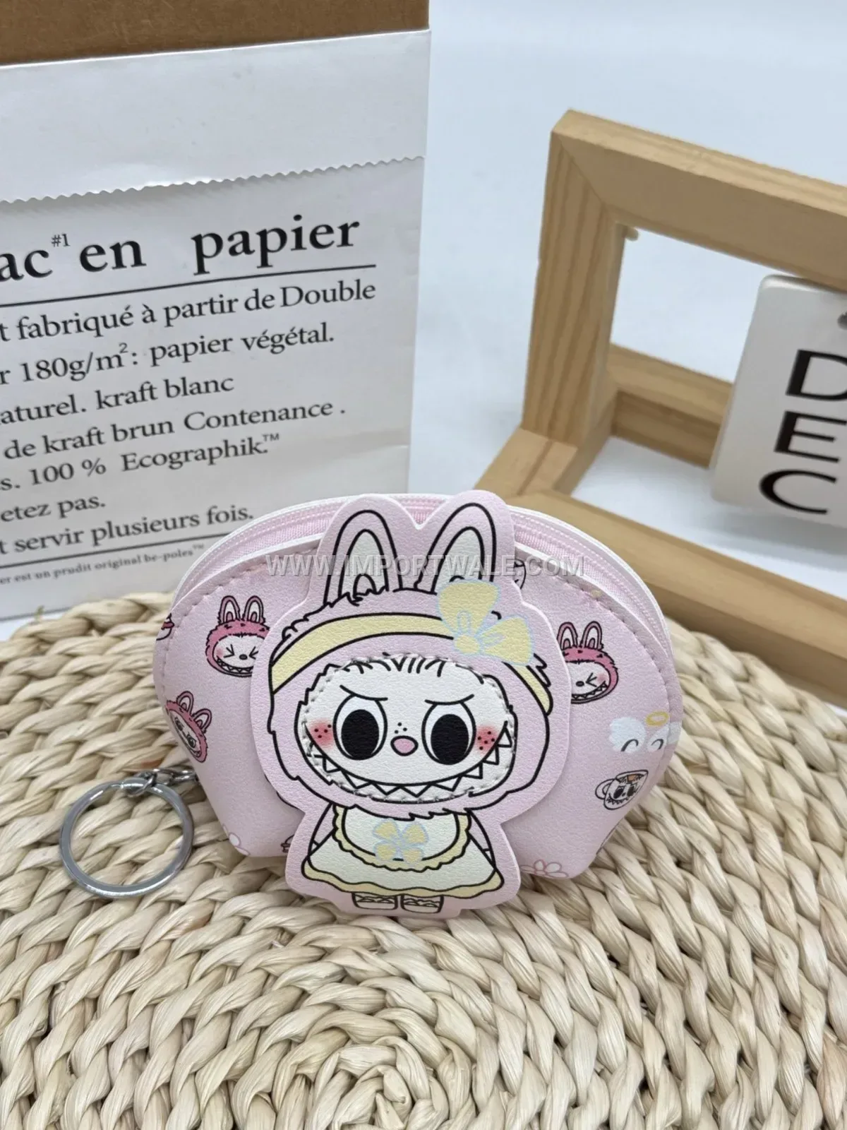 Playful Cartoon Animal Shell Mini Pouch Bag Charm