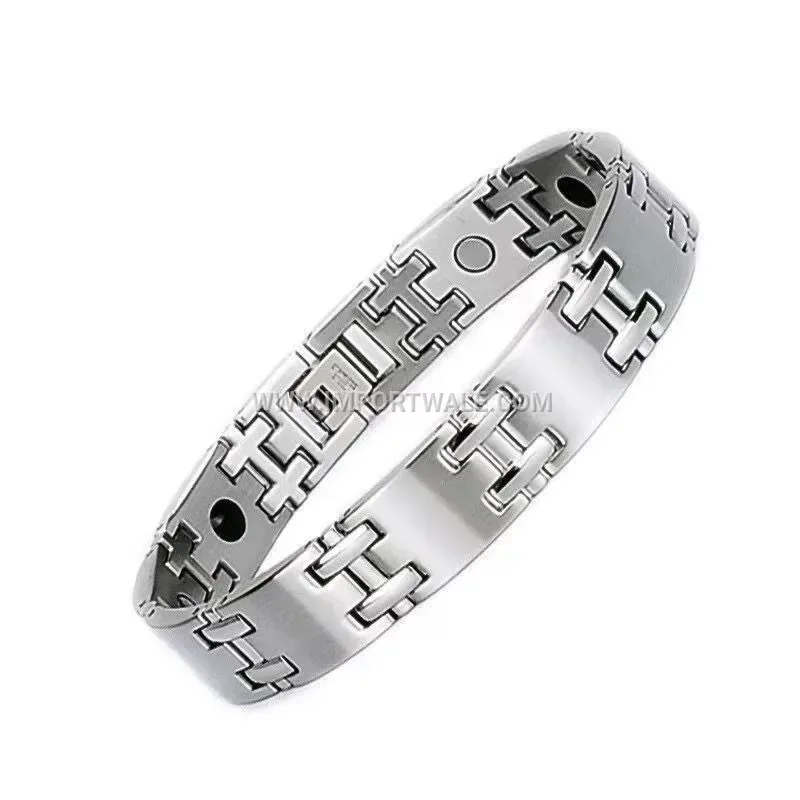 18K Gold Plated Floral Adjustable Titanium Steel Bracelet
