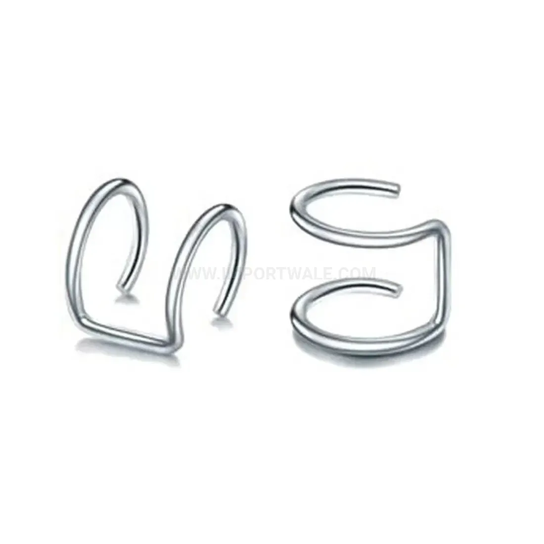 Elegant Non Pierced Stainless Steel U Shaped Fake Lip Ring Clip