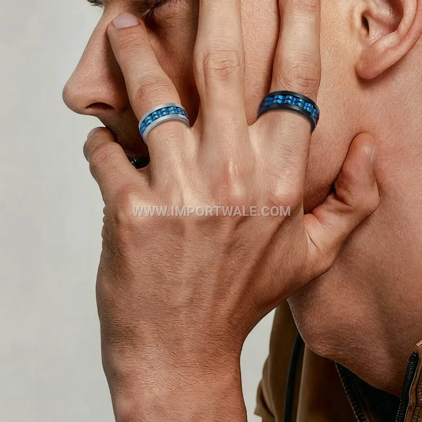 Punk Style Gear Spinner Stainless Steel Ring