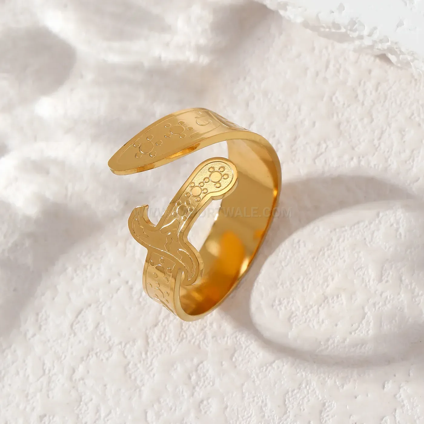 Designer Zulfiqar Sword Stainless Steel Islamic Motif Ring