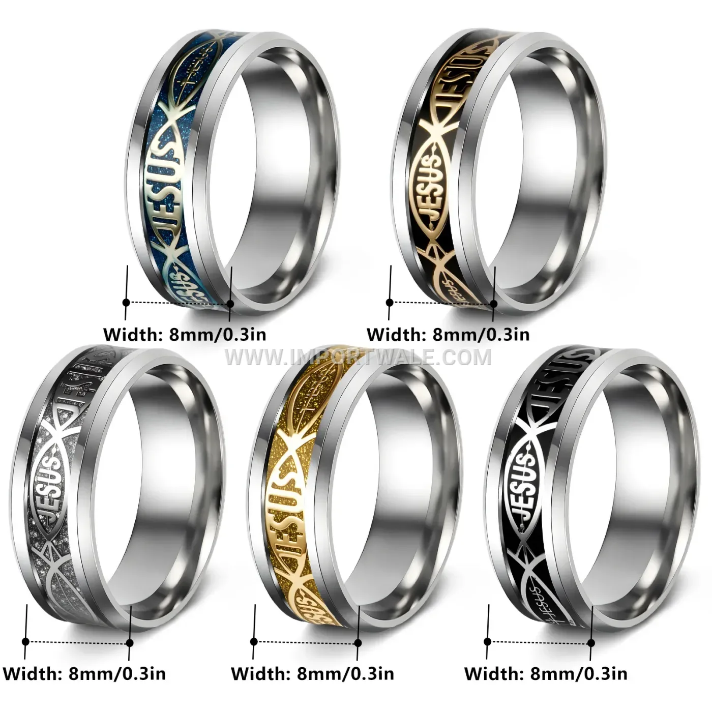 Minimalist Geometric Stainless Steel Band Ring