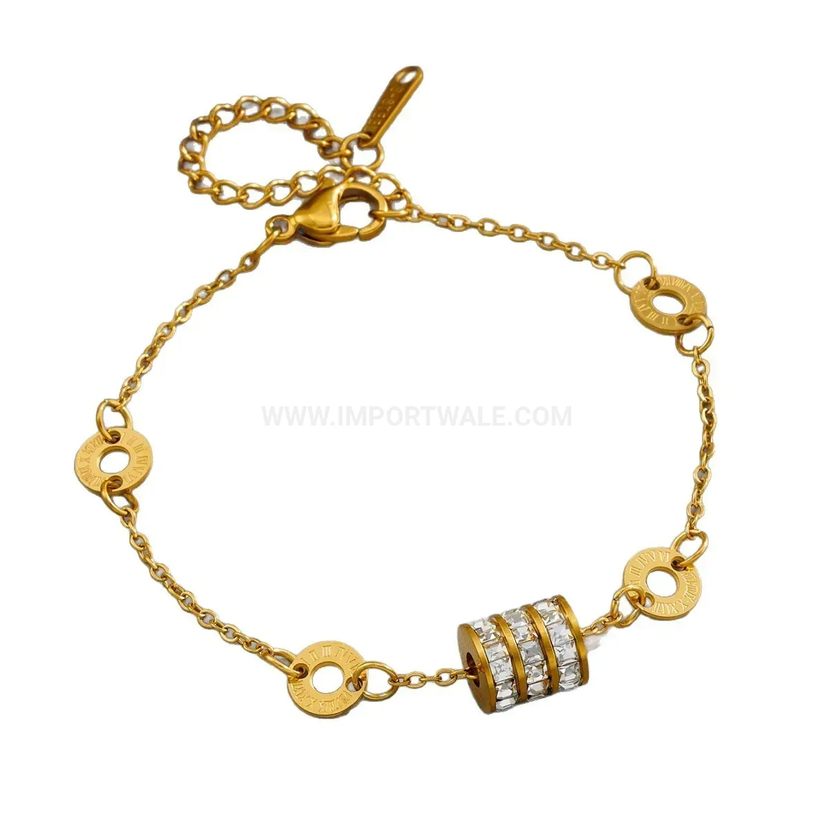 Fashion Geometric Titanium Steel Waist Charm Link Bracelet