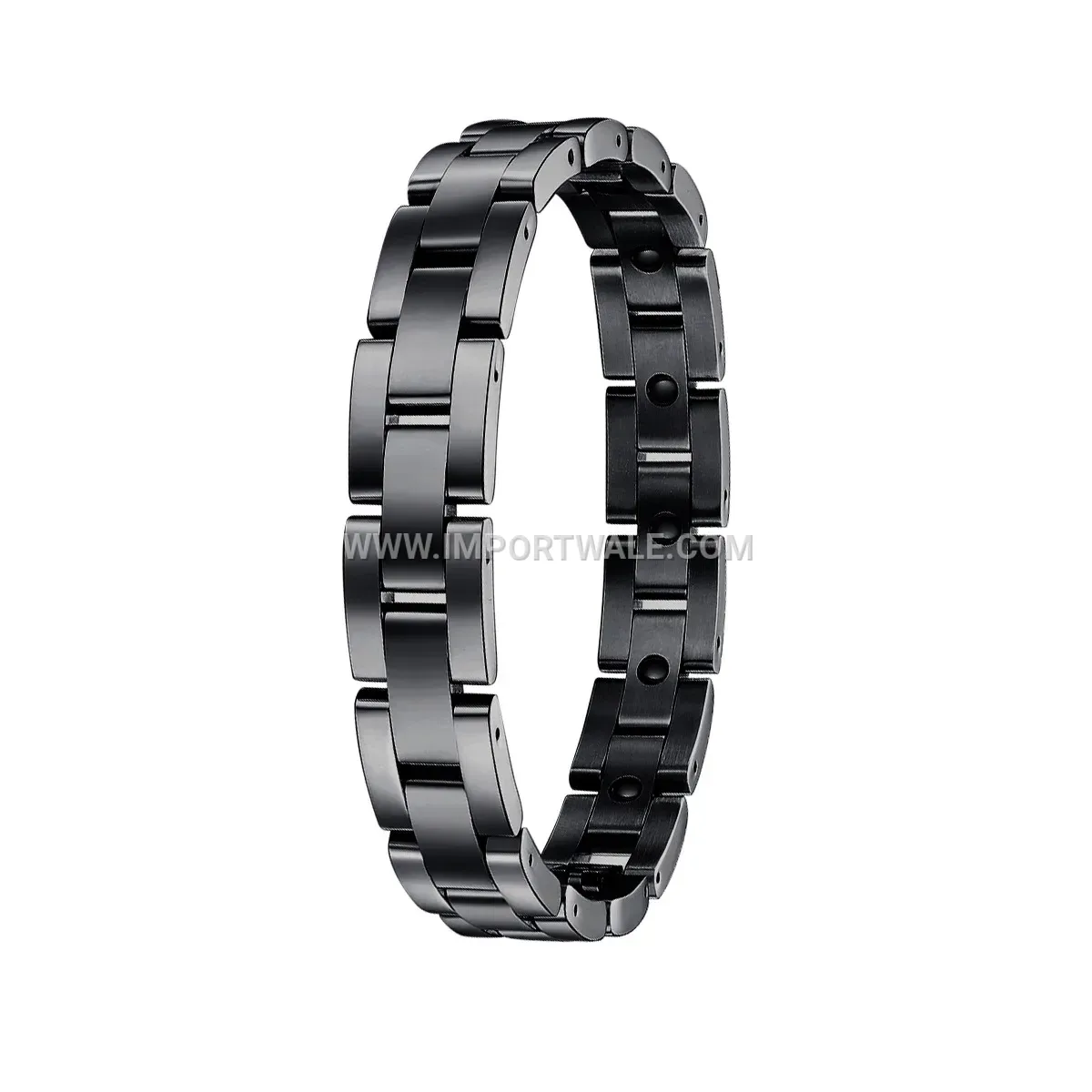 Geometric Titanium Steel Magnetic Therapy Chain Bracelet