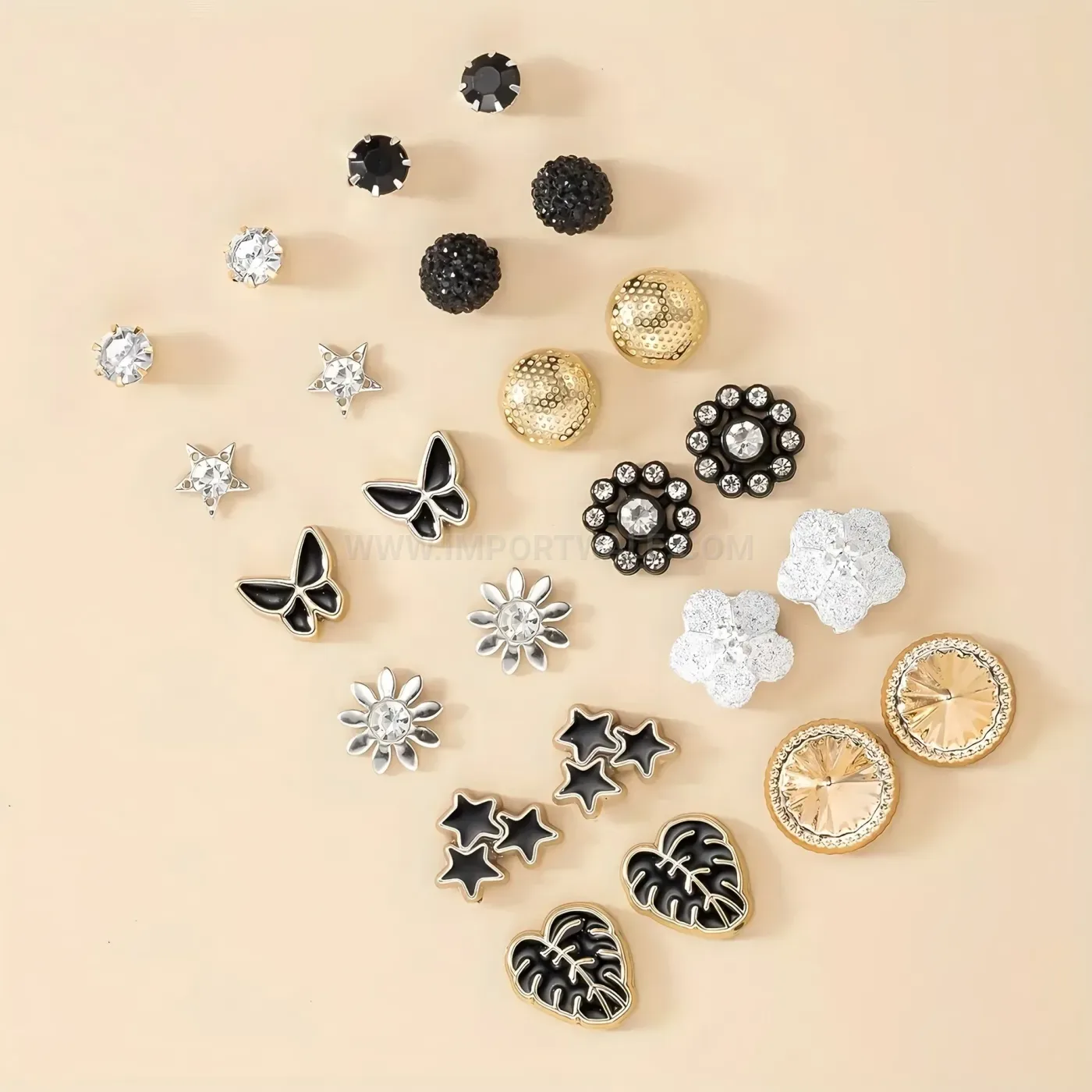 Trendy Minimalist Stainless Steel Geometric Ear Stud Piercing Set