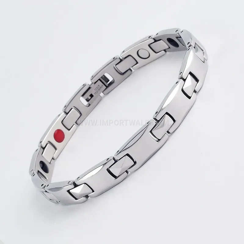 18K Gold Plated Stainless Steel Magnetic Therapy Link Bracelet