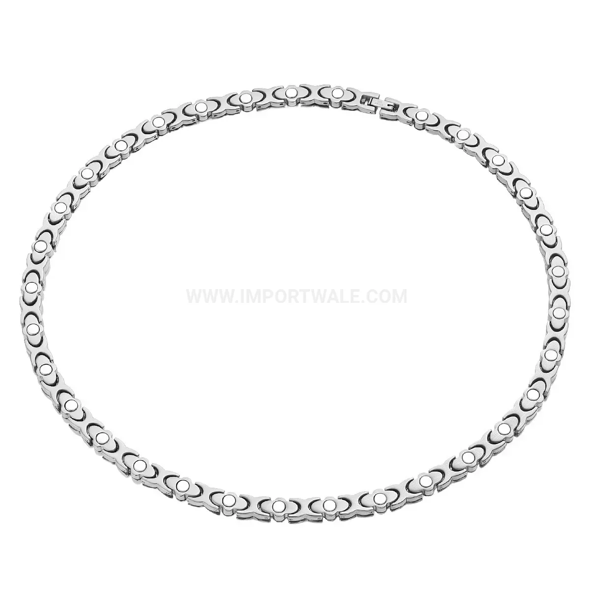 Premium Sparkling Zircon Four Leaf Clover Titanium Steel Necklace