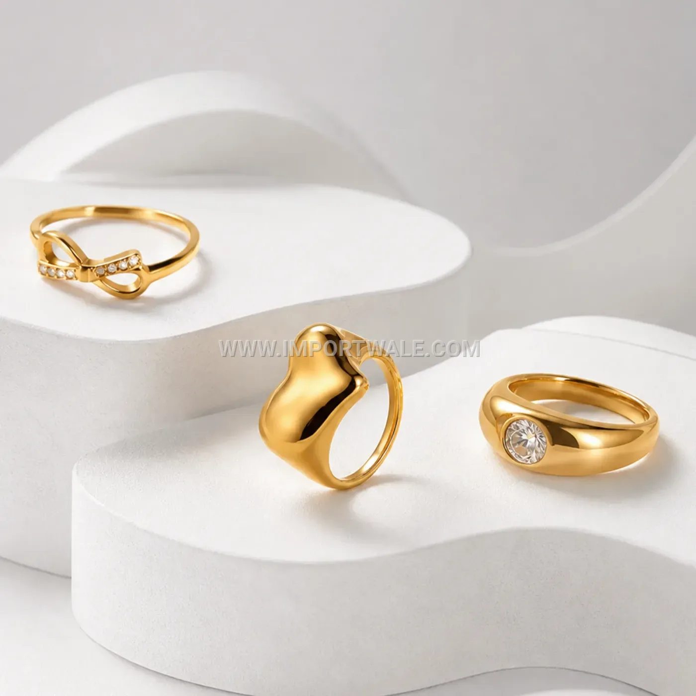 Romantic Engraved Heart Stainless Steel Band Ring