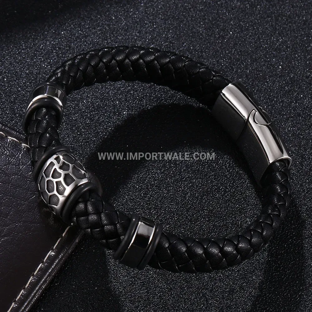 Minimalist Stainless Steel Wave Chain Bracelet With Lobster Clasp
