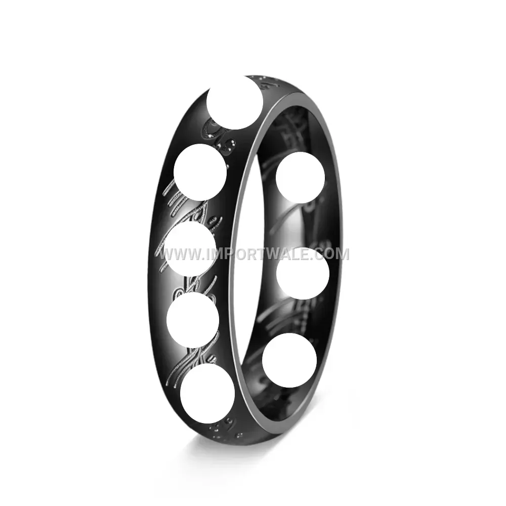 18K Gold Plated 316L Stainless Steel Band Ring