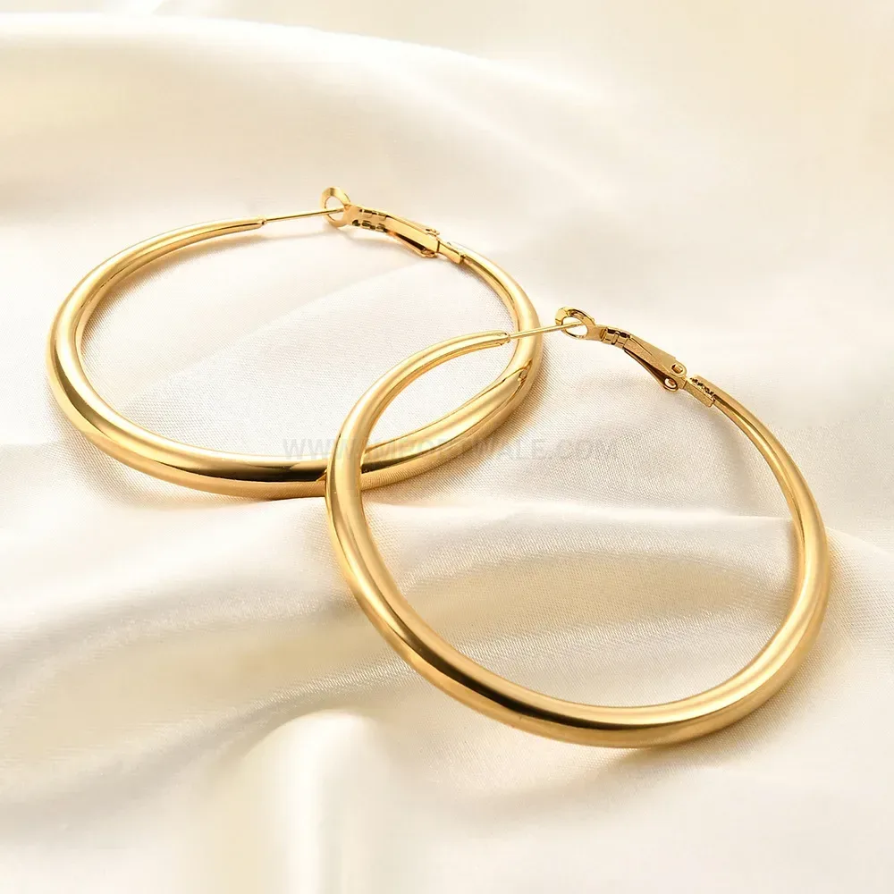 Elegant Minimalist Teardrop Stainless Steel Statement Earrings