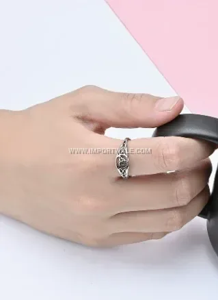 Gold Plated Stainless Steel Viking Celtic Knot Openwork Ring